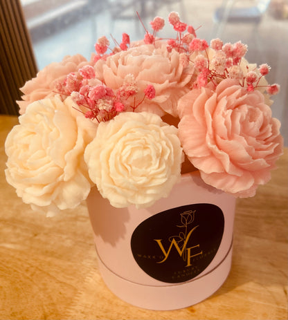 Pink Apple & Vanilla Frost - Scented Wax Bouquet